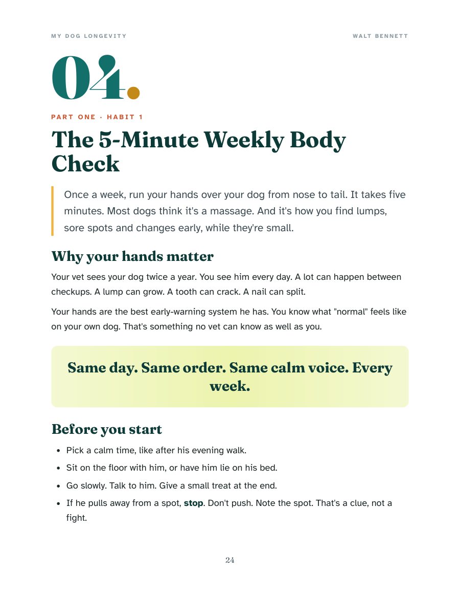 Chapter 4: The 5-Minute Weekly Body Check
